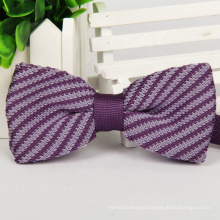 Polyester Stripe BowTies / Polyester knitted Bow Ties/ Stripe Bow Ties for Students